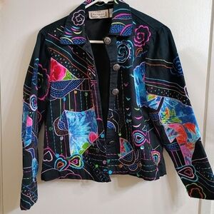 Colorful Embroidered Women's Jacket